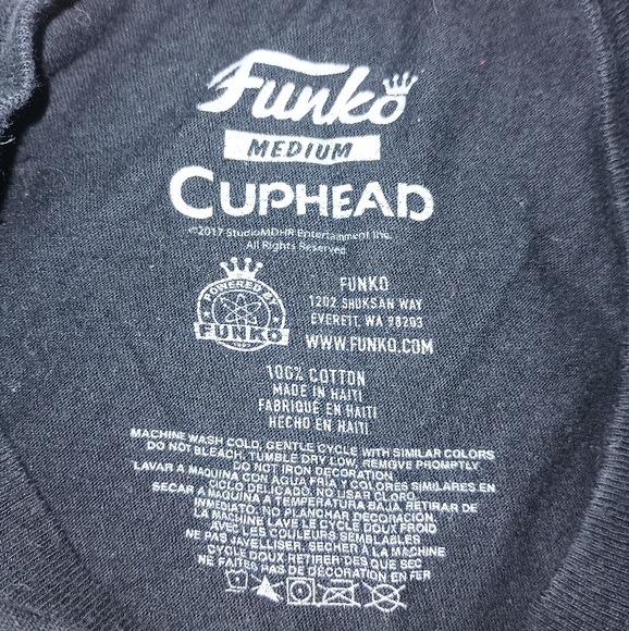 Cup Head Official Funko T-Shirt - Limited Edition - Picture 3 of 3